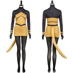 Hollow Knight: Silksong(2025) Shakra Tenue Jaune et Noire Cosplay Costume
