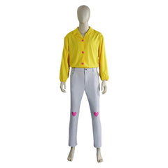 Homme Idole Ensemble Chemise Jaune Cosplay Costume