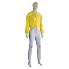 Homme Idole Ensemble Chemise Jaune Cosplay Costume