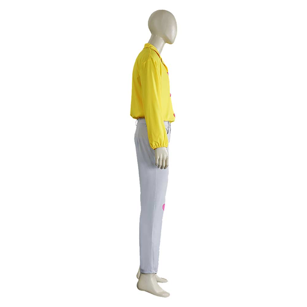 Homme Idole Ensemble Chemise Jaune Cosplay Costume