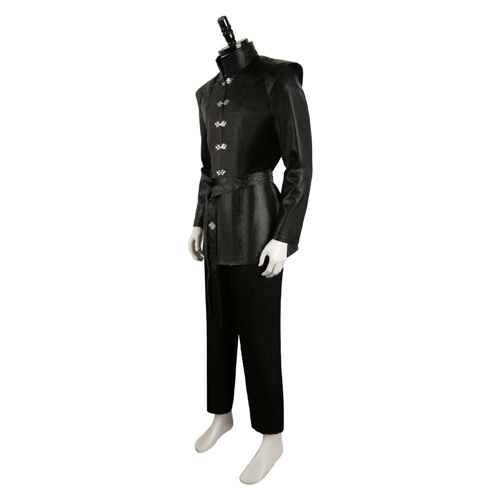 House of The Dragon Prince Aemond Targaryen Tenue Noire Cosplay Costume