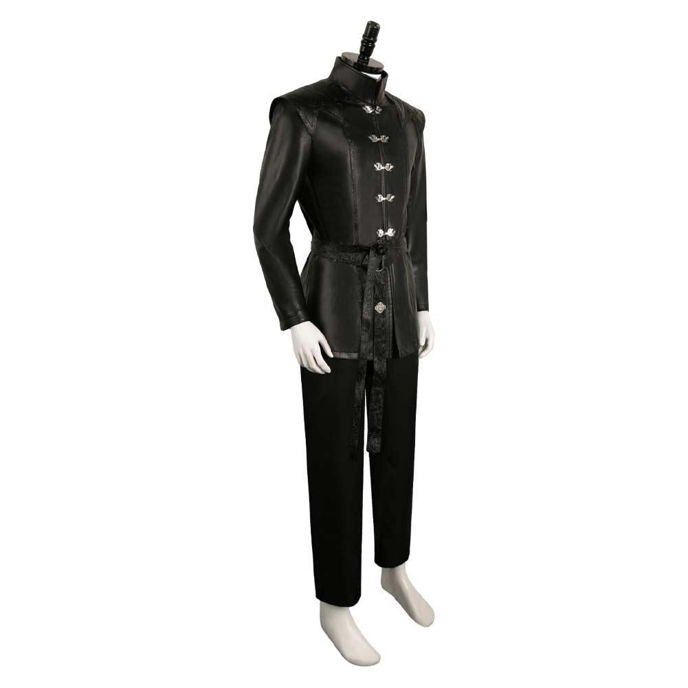 House of The Dragon Prince Aemond Targaryen Tenue Noire Cosplay Costume