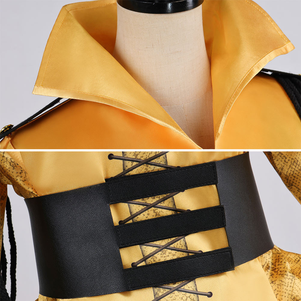 Hunger Games: L'Aurore de la Moisson(2026) Drusilla Robe Jaune Cosplay Costume