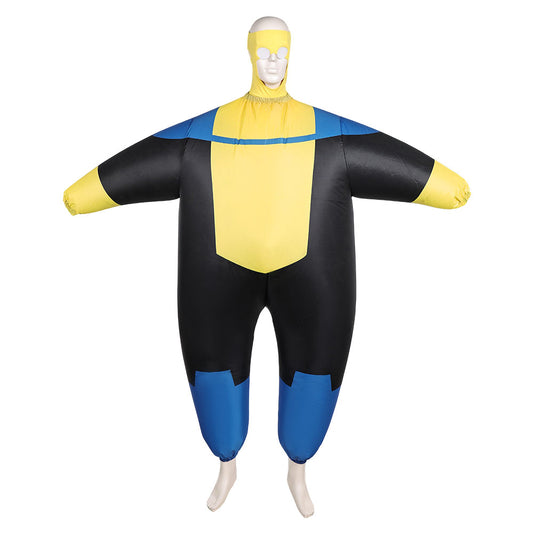 Invincible Saison 3(2025) Mark Grayson Gonflable Combinaison Noire et Jaune Cosplay Costume