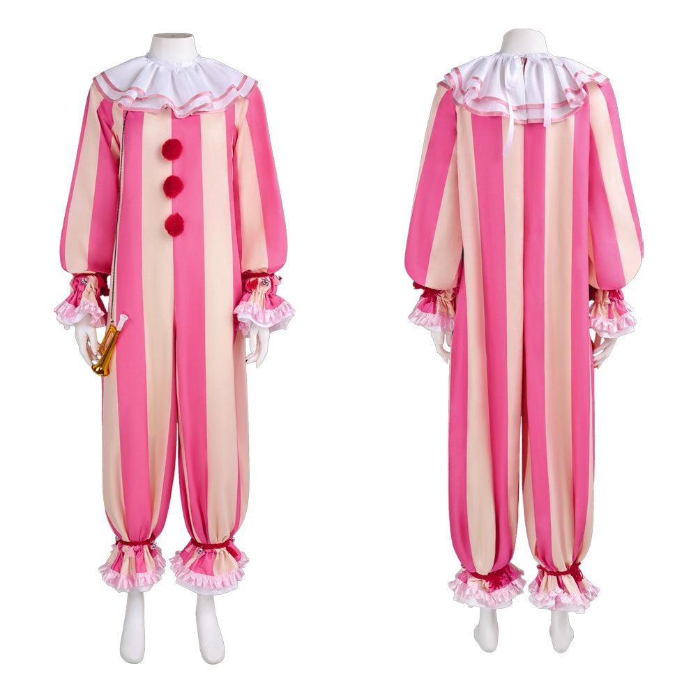 IT: Bienvenue à Derry Saison 1 Pennywise Combinaison Rose Cosplay Costume