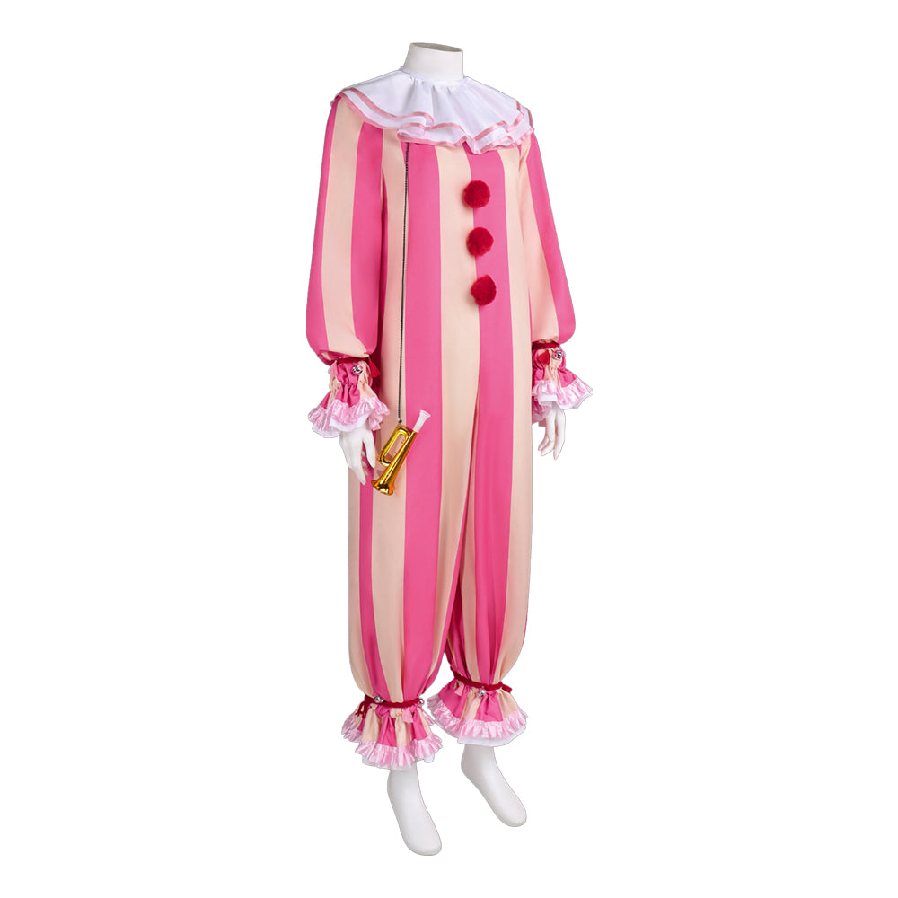 IT: Bienvenue à Derry Saison 1 Pennywise Combinaison Rose Cosplay Costume