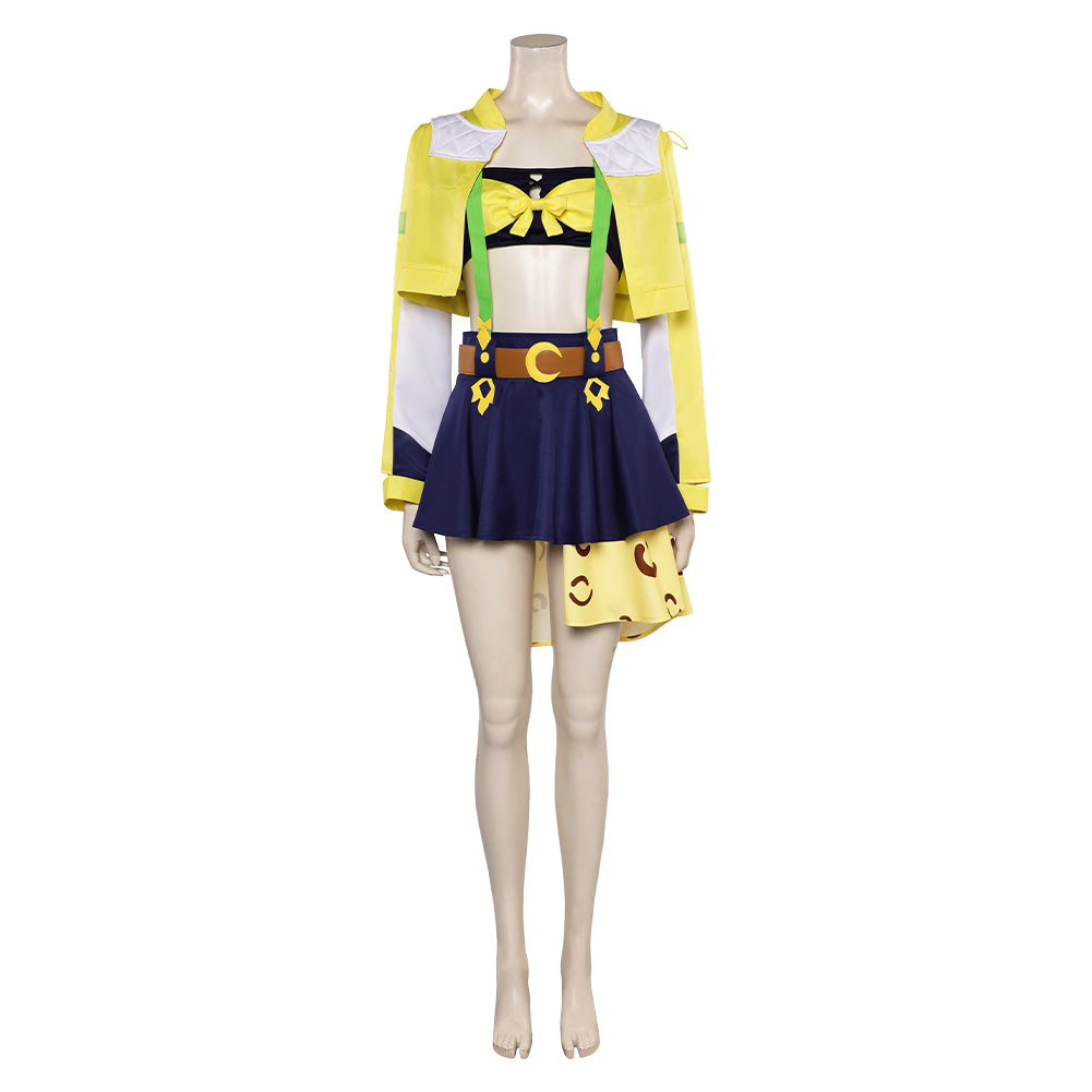 Jeu Pretty Derby Jungle Pocket Tenue Jaune Cosplay Costume