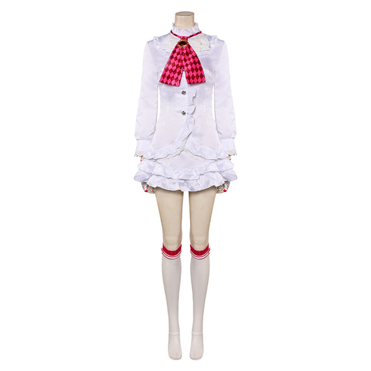 Jeu Tekken Lili Tenue Blanche Cosplay Costume