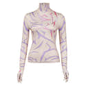 T-shirt YiJee KPOP Streetwear - Démon Chasseurs - Imprimé Vintage Délavé - Coton Mélangé - Unisexe Ado - Manches Courtes - 1