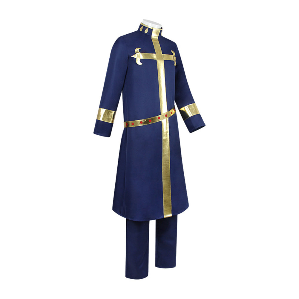 JJBA  Enrico Pucci Tenue Bleu Marine Cosplay Costume