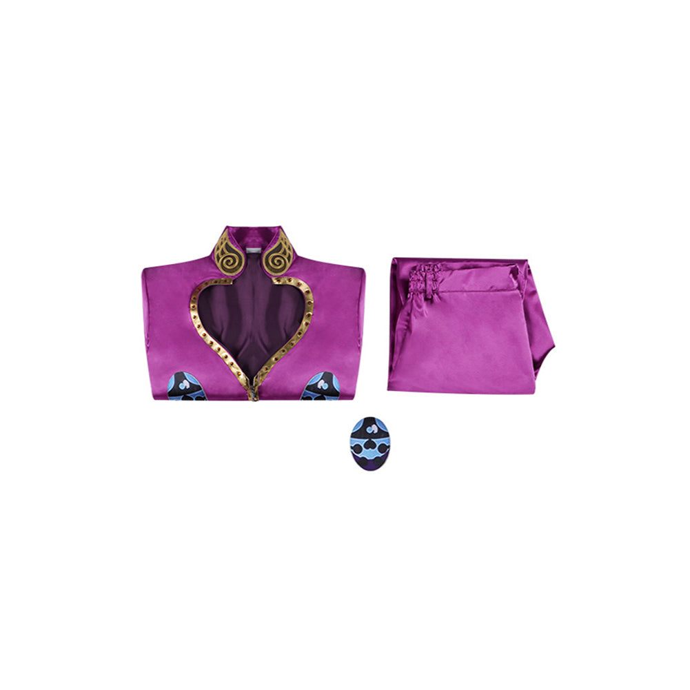 JJBA Giorno Giovanna Tenue Violette Cosplay Costume