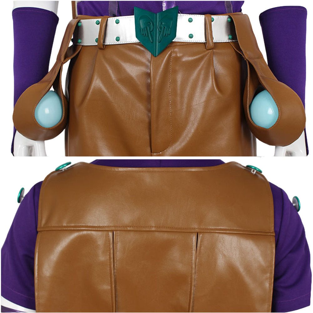 JJBA Gyro Zeppeli Tenue Violette et Brune Cosplay Costume