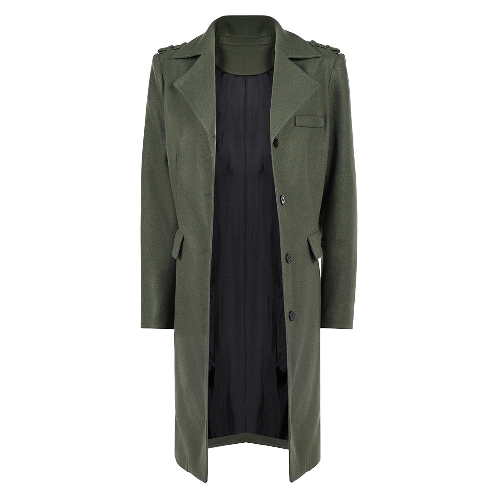 John Wick 5(2025) Rooney Manteau Vert Gris Cosplay Costume