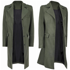 John Wick 5(2025) Rooney Manteau Vert Gris Cosplay Costume