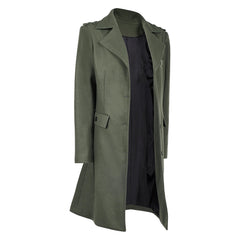 John Wick 5(2025) Rooney Manteau Vert Gris Cosplay Costume