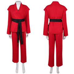 John Wick 5(2025) Rooney The Ballerina Taekwondo Uniforme Rouge Cosplay Costume