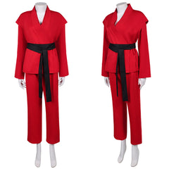 John Wick 5(2025) Rooney The Ballerina Taekwondo Uniforme Rouge Cosplay Costume