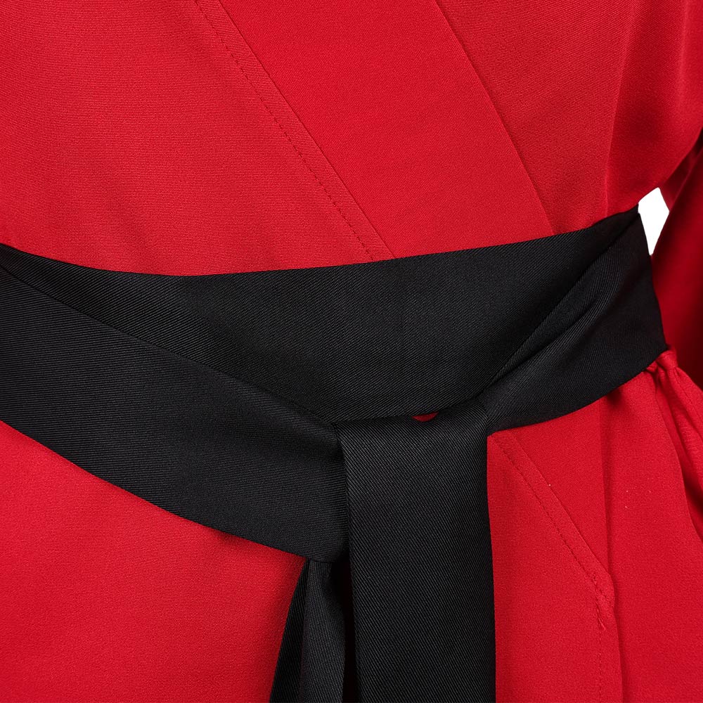 John Wick 5(2025) Rooney The Ballerina Taekwondo Uniforme Rouge Cosplay Costume