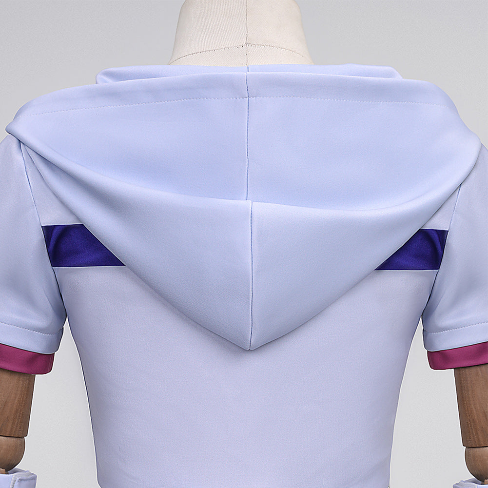 Johnny Joestar Tenue Blanche et Bleue Cosplay Costume