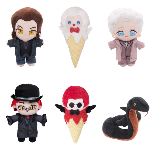 Good Omens Aziraphale/Crowley/Aleister Crowley Jouet en Peluche Design Original