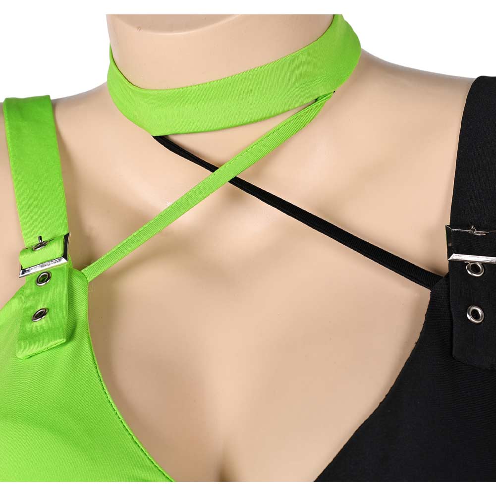 Kim Possible Shego Maillot de Bain Une Pièce Lingerie Cosplay Costume