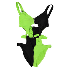 Kim Possible Shego Maillot de Bain Une Pièce Lingerie Cosplay Costume