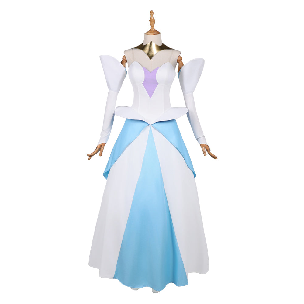 Knights of Guinevere(2025) Guinevere Robe Bleu et Blanche Cosplay Costume
