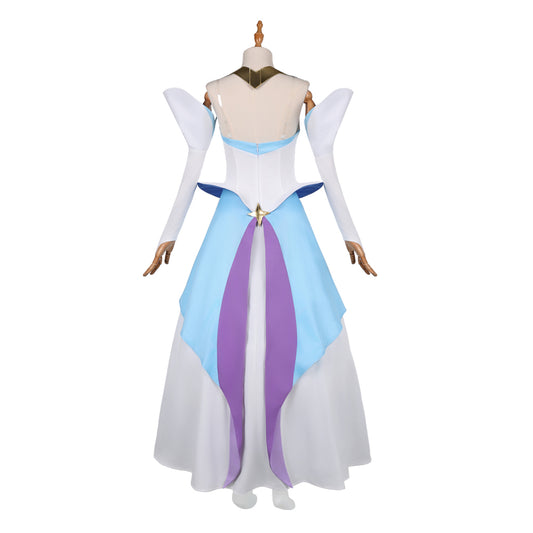 Knights of Guinevere(2025) Guinevere Robe Bleu et Blanche Cosplay Costume