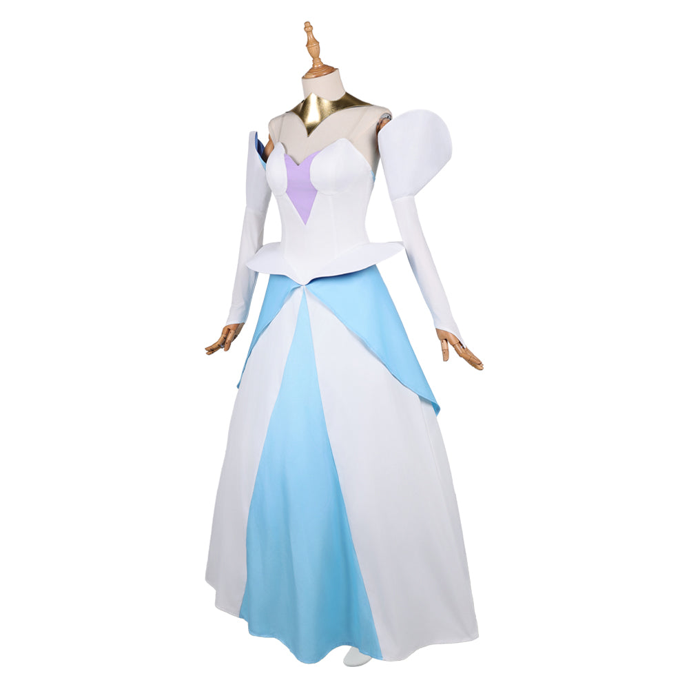 Knights of Guinevere(2025) Guinevere Robe Bleu et Blanche Cosplay Costume
