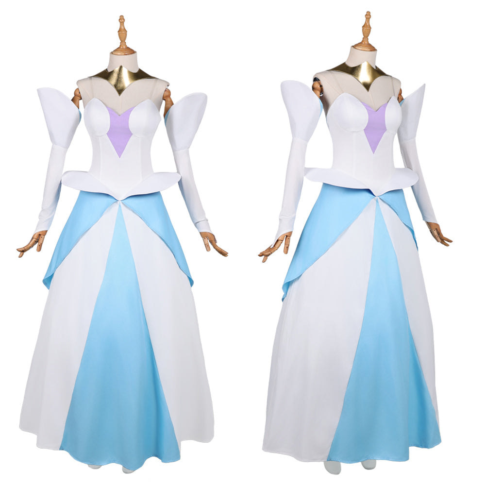 Knights of Guinevere(2025) Guinevere Robe Bleu et Blanche Cosplay Costume