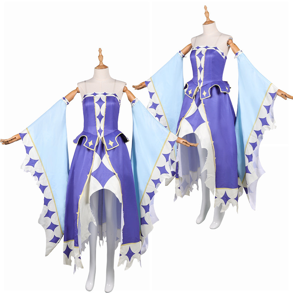 Knights of Guinevere(2025) Guinevere Robe Violette et Bleue Cosplay Costume