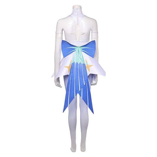 Knights of Guinevere(2025) Guinevere Tenue Blanche Imprimée Cosplay Costume