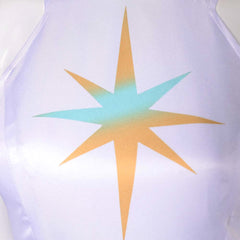 Knights of Guinevere(2025) Guinevere Tenue Blanche Imprimée Cosplay Costume