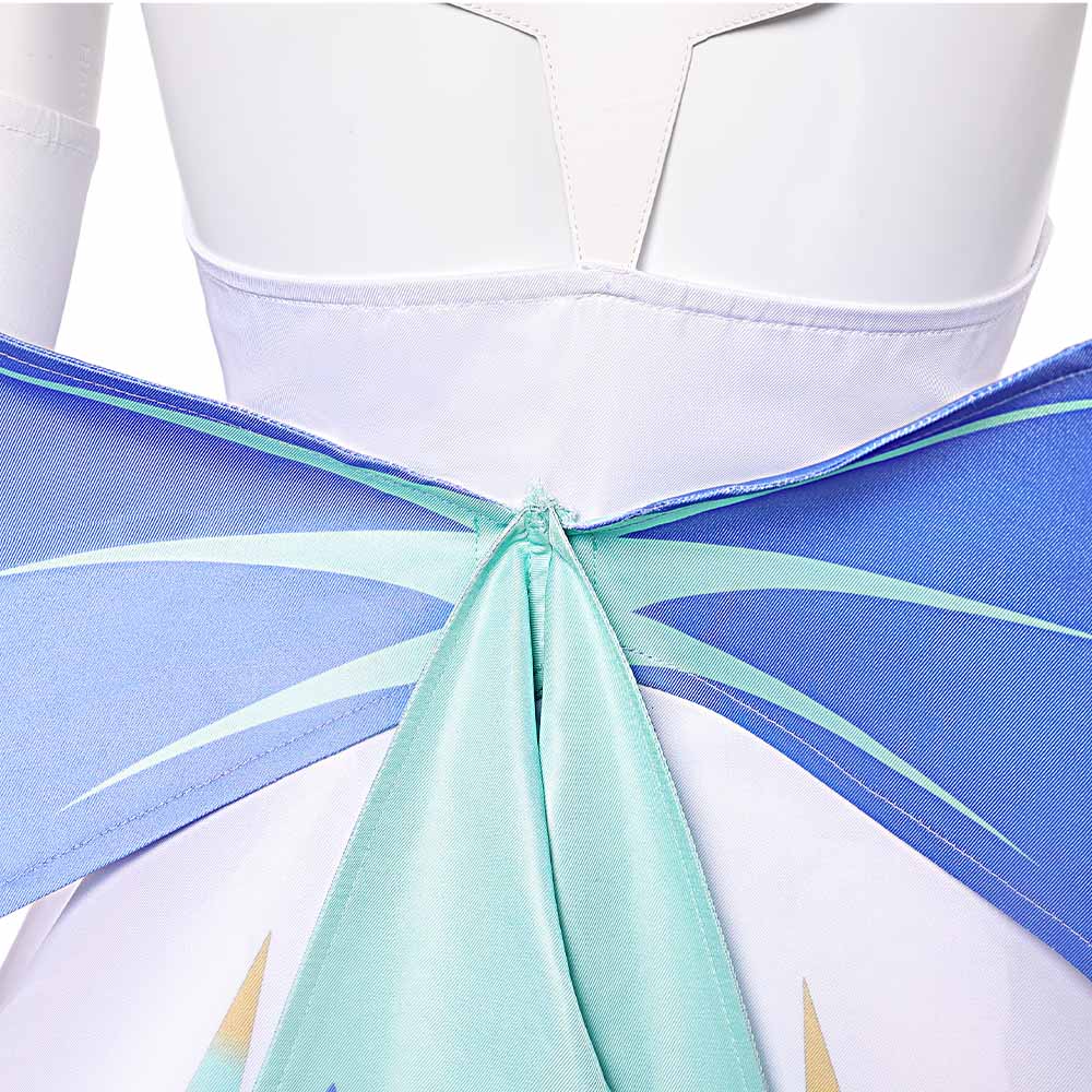 Knights of Guinevere(2025) Guinevere Tenue Blanche Imprimée Cosplay Costume