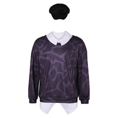 KPop Demon Hunters(2025) Baby Haut Imprimé Noir+Chapeau Cosplay Costume