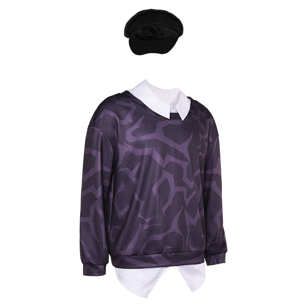 KPop Demon Hunters(2025) Baby Haut Imprimé Noir+Chapeau Cosplay Costume
