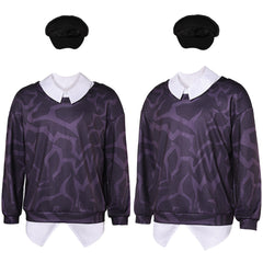 KPop Demon Hunters(2025) Baby Haut Imprimé Noir+Chapeau Cosplay Costume