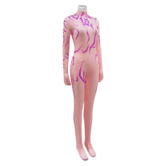 KPop Demon Hunters(2025) Huntrix Rumi Combinaison Rose Cosplay Costume Ver.2
