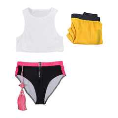 KPop Demon Hunters(2025) Huntrix Rumi Maillot de Bain Cosplay Costume Design Original