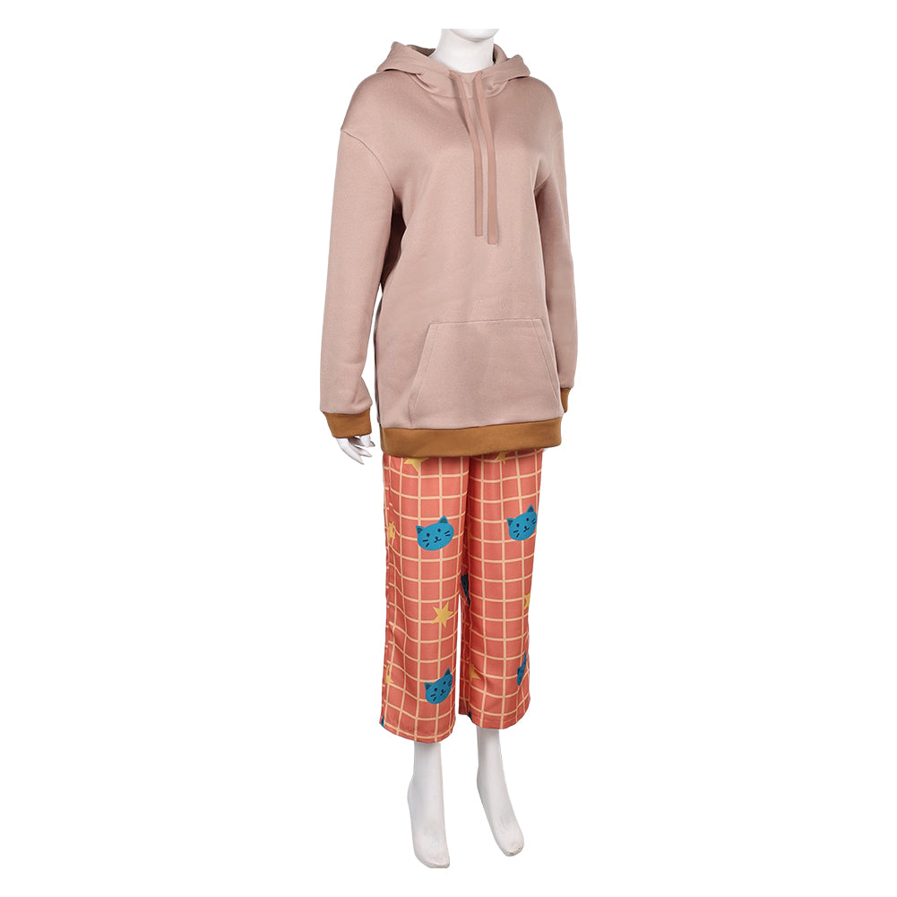 KPop Demon Hunters(2025) Huntrix Rumi Pyjama Orange Cosplay Costume