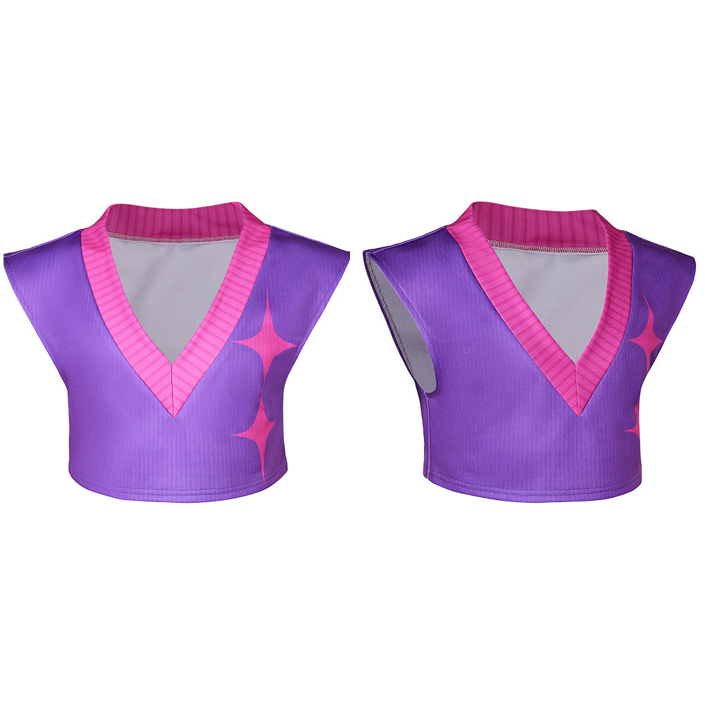 Kpop Demon Hunters(2025) Mystery Saja Gilet Violet Cosplay Costume