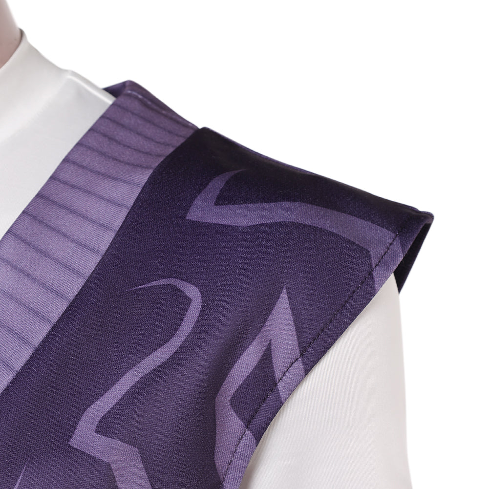 Kpop Demon Hunters(2025) Mystery Saja Gilet Violet Haut Blanc Cosplay Costume
