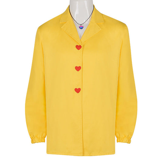 Kpop Demon Hunters(2025) Romance Saja Chemise Jaune Cosplay Costume