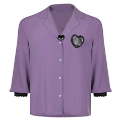 Kpop Demon Hunters(2025) Romance Saja Chemise Violette Cosplay Costume