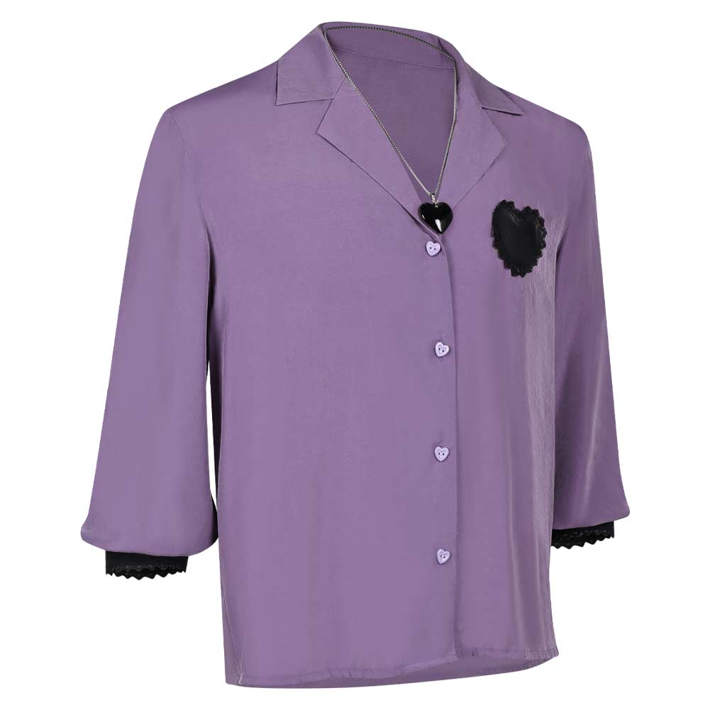Kpop Demon Hunters(2025) Romance Saja Chemise Violette Cosplay Costume