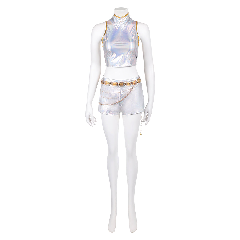 KPop Demon Hunters(2025) Rumi Tenue Blanche de Scène Cosplay Costume