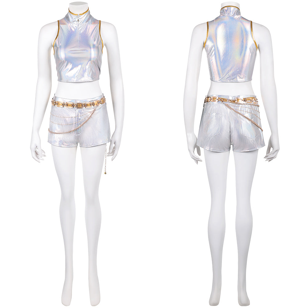 KPop Demon Hunters(2025) Rumi Tenue Blanche de Scène Cosplay Costume