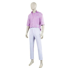 KPop Demon Hunters Saja Boys Jinu Tenue de Chemise Blanche et Rose Cosplay