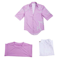 KPop Demon Hunters Saja Boys Jinu Tenue de Chemise Blanche et Rose Cosplay