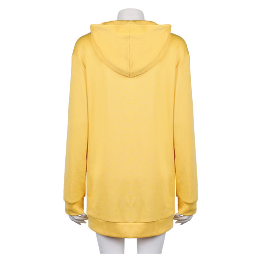 KPop Demon Hunters(2025) Zoey Sweat-shirt à Capuche Jaune Cosplay Costume